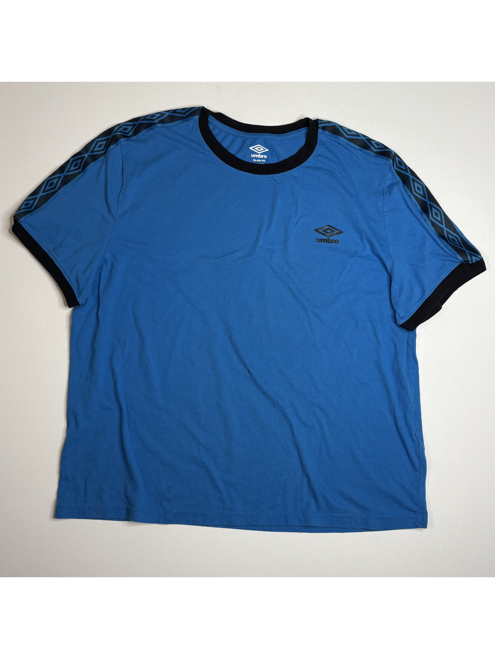Umbro Athletic Short Sleeve Blue Soccer Shirt Mens XL